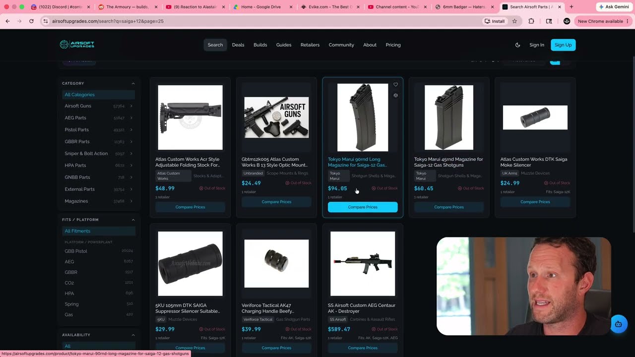 6MM BADGER reviewing Airsoft Upgrades on YouTube